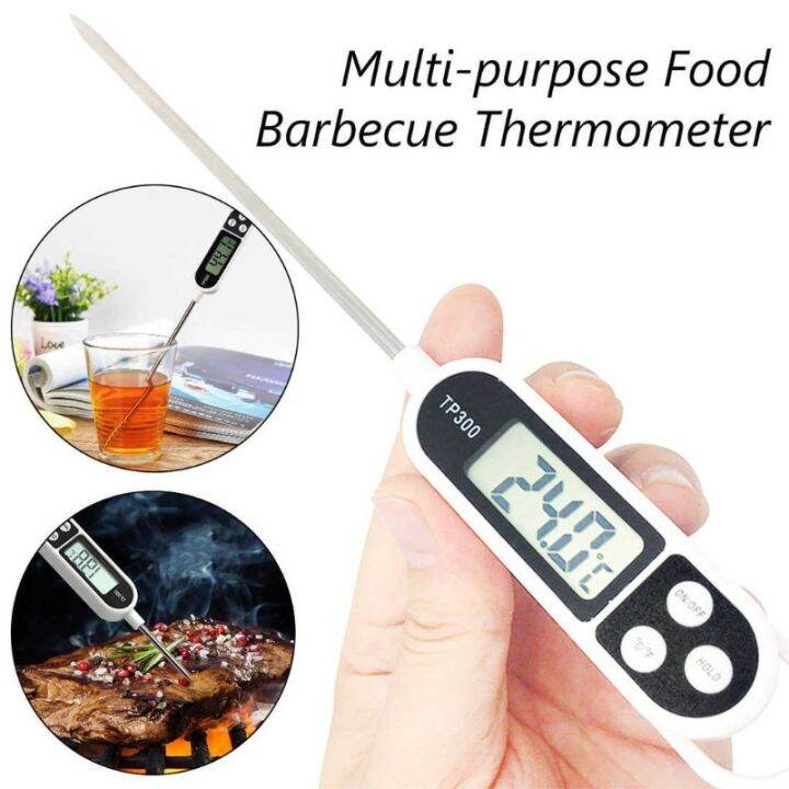 LCD Digital Food Thermometer Food Meat Baking Kitchen Thermometer Gauge