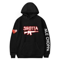 Nle Choppa Hoodies M4A1 Carbine Print Hoodie Streetwear Fashion Men Hoodies Harajuku 90s Trend Sweatshirt Hip Hop Loose Pullover Size XS-4XL