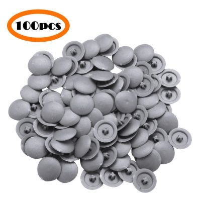 Pack of 100 Round Shaped PC Self-Tapping Screw Cap Covers for Diameter 11mm 17mm Flat Phillips Screw Lids Furniture Fittings