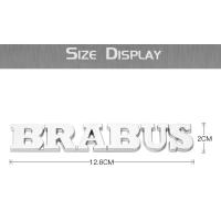 Upgrade Letter BRABUS 3D Metal Logo Car Rear Stickers for Mercedes Benz Modified Auto Trunk Rear Emblem Badg