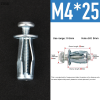 ZIBU 10ชุดสกรูอุปกรณ์เรือคายัค M6 M5 M4รถยนต์โลหะพร้อมสกรูสำหรับผิวเหล็กผนังกลวง