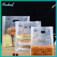 COOLEAF 100PCS โปร่งใสโปร่งใส ถุงพลาสติกใส่ของ กระเป๋าใส่เครื่องประดับ พร้อมมือสำหรับเด็ก ถุงช้อปปิ้งถุง น่ารักน่ารักๆ ขอบคุณนะครับ ถุงห่อคุกกี้ขนม ตกแต่งปาร์ตี้งานแต่งงาน