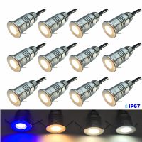 ❉▲ Waterproof IP67 1W Mini LED Deck Floor Lights 12V Garden Underground Lamp Outdoor Stair Pathway Corridor Landscape Spot Lighting