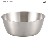 Longjia Tools ชามใส่ไวน์ข้าวทรงกลมพร้อมด้ามจับทำจากสเตนเลสชามใส่ซอสอาหารของใช้ในครัวเรือนถ้วยบนโต๊ะอาหารเครื่องใช้ในครัว