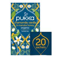 Pukka tea_Chamomile, Vanilla? Organic tea ออร์แกนิค ปราศจากคาเฟอีน 20 Tea Bags Organic, Caffeine-Free