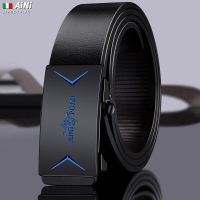 High-end Paul POLO mens automatic buckle new belt genuine leather pure cowhide belt youth and middle-aged business trend belt