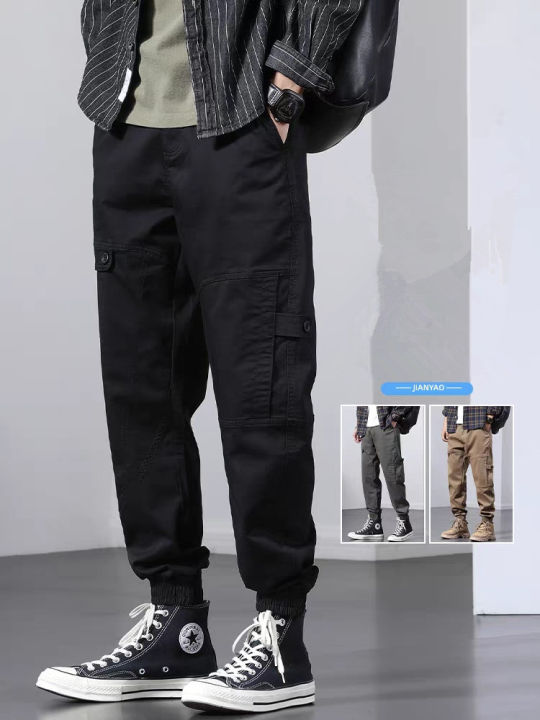 Fashion three pocket men's military pants/adjust garterize jogger pants ...