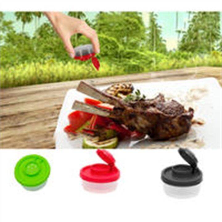 hotx-dt-1-3pcs-and-pepper-shaker-outdoor-spice-colored-lid-plastic-sealed-jar-dispenser