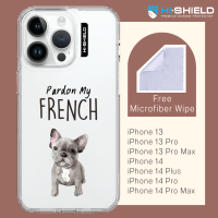 HI-SHIELD Stylish เคสใสกันกระแทก iPhone รุ่น French Bull Dog[เคส iPhone 13][เคส iPhone 14]