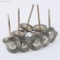 10pcs/LOT 22mm Stainless Steel Rotary Brushes Polishing Wire Wheel fit Mini Drill Grinder Tools Dremel Accessories Sanding tOOL