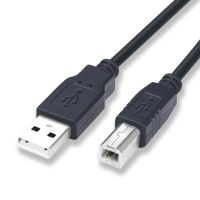 ☃☬▲ 1m/1.5m Printer Data Cables Pure Copper Core Black Date Cables USB A Connector Computer Printer Accessories