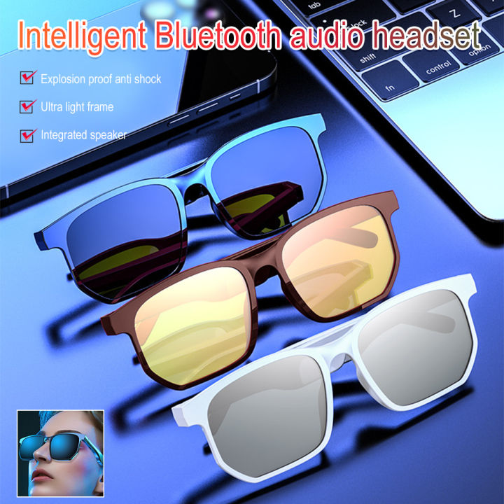 Wireless Music Bluetooth Sunglasses Headphone Hd Stereo Headset Smart