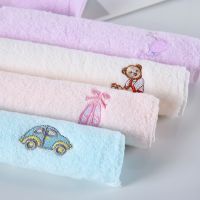 25x50cm 100 Cotton Bathroom Bath Towels Soft Absorbent Kids Facecloth Hand Towel Pure Cotton Baby Feeding Handkerchief 2Pcs/lot