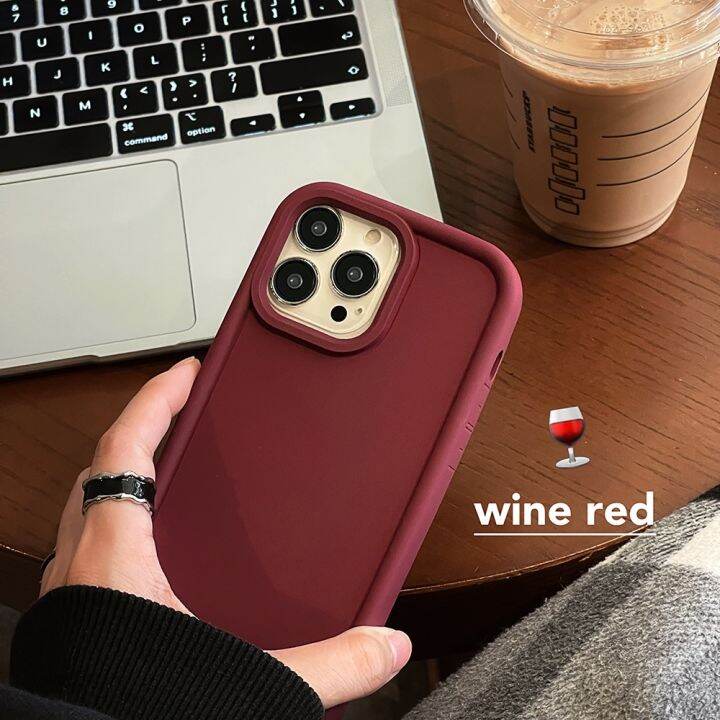 จัดส่งทันที-เคสไอโฟน-สําหรับ-iphone-14-13-13-12-promax-นิ่ม-แบบหนา-กันตก-สีแคนดี้-เรียบง่าย