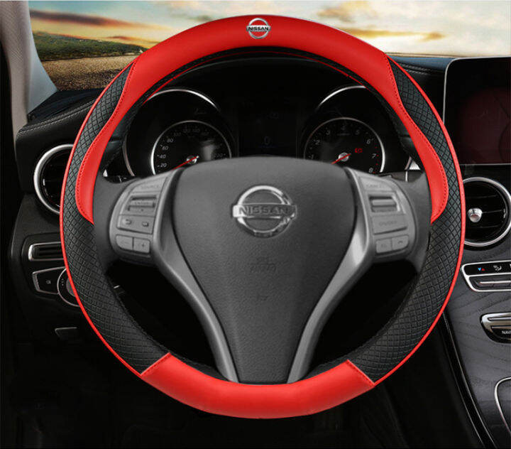 Car steering wheel cover for Nissan Steering wheel cover leather for