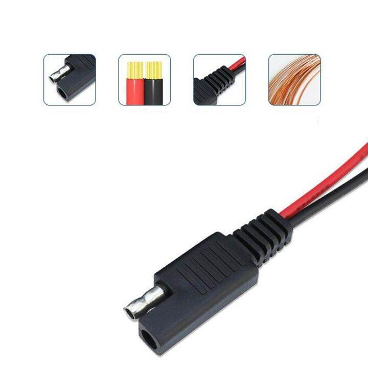 10cm-power-extension-connector-male-female-cable-wire-18awg-for-automotive-solar-battery-plug-wire-diy-sae-cable