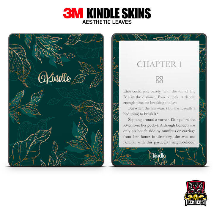 3M Aesthetic Leaves Kindle Paperwhite Oasis Kobo Basic PPW 4 5 Skin