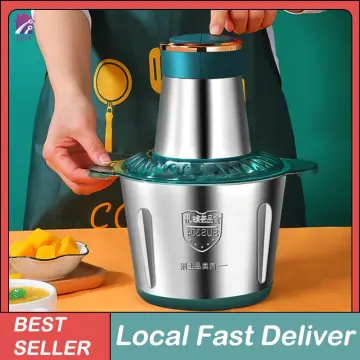 BEAR 2.0L Multi-Functional Stainless Steel Electric Food Chopper Mincer  300W Powerful Food Processor Meat Grinder Mixer For Home Kitchen