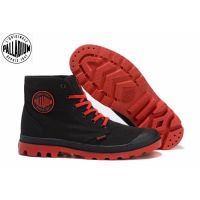 CODyx648 100 Original PALLADIUM Black Red White Martin Boots mens and womens canvas shoes 35-45