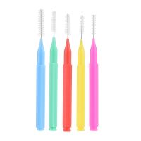 100Pcs/Set Interdental Brushes for Teeth Dental Floss Toothpick Plastic Orthodontic Braces Brush Tooth Cleaning Tool Oral Care