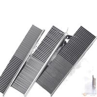 High Quality Color Painting Pet Comb Professional Steel Grooming Comb Cleaning Hair Trimmer Brush 19cm Pet Dog Cat QE Brushes  Combs