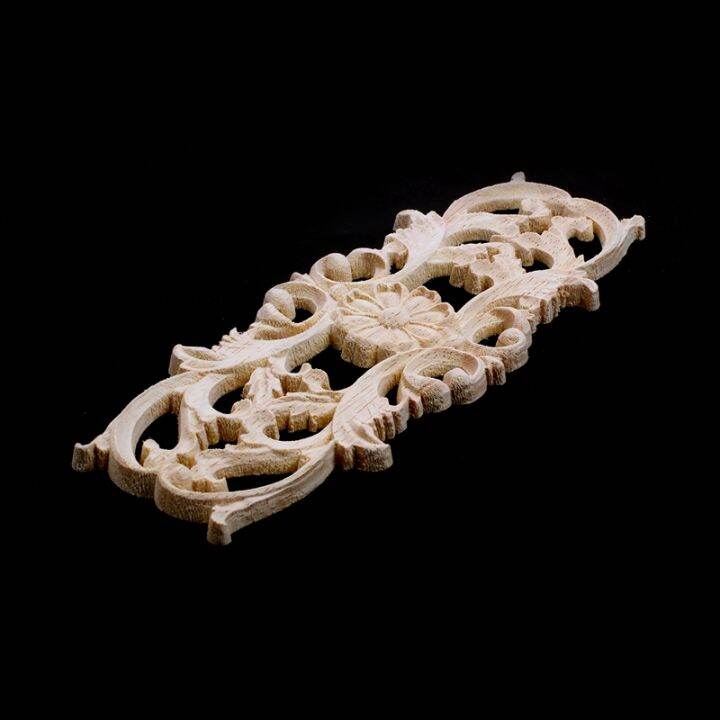 rubber-wood-carved-applique-retro-furniture-crafts-decor-new-22-5-8cm