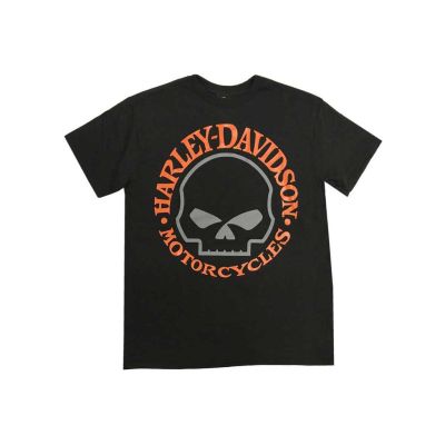 Harley-Davidson Skull Short Sleeve Tee T Shirt Mens new summer short-sleeved new cotton retro fashion  6NGU