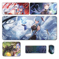 Ganyu Large Mouse Pad Genshin Impact Mousepad Cocogoat Keyboard Pad Genshin Padding Computer Pad PC Gaming Accessories Desk Mat