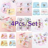 【Ready Stock】 ✆✲ C22 4Pcs/Set S Size Cute Princess Girl Kid Underwear Pure Cotton Breathable Baby Girls Boxer Briefs