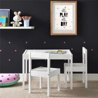 Hunter 3-Piece Kiddy Table Chair Kids Set White