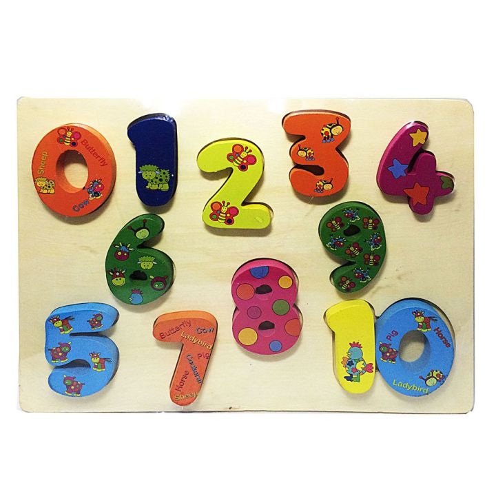 ของเล่นไม้เสริมพัฒนาการสำหรับเด็ก-จิ๊กซอว์ชุดเลขคณิตนับให้เป็น-wood-toy-jigsaw-number-and-count
