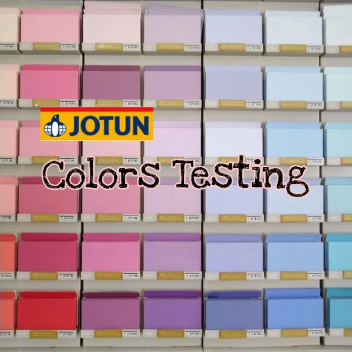 Colour Testing Jotun 200ml Wall paint testing 油漆试色 200ml Jotun Paint in