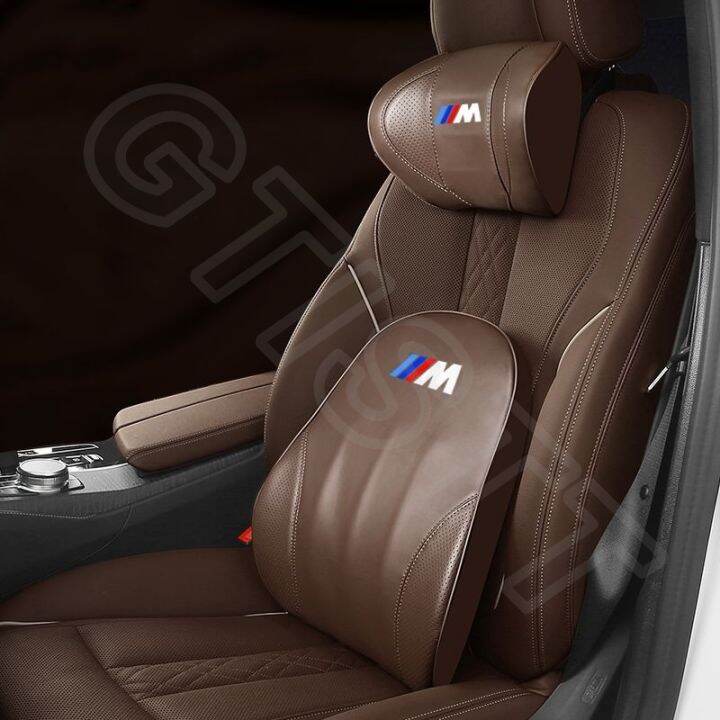 hot-gtistt-สำหรับ-bmw-m-หมอนรองคอในรถ-เบาะรองหลังรถยนต์-หมอนรองคอในรถยนต์-หนังpu-หมอนรองคอรถยนต์-หมอนลองคอรถยนต์-ที่รองคอในรถ-ของแต่งรถยนต์-แต่งรถภายในรถยนต์-สำหรับ-bmw-g20-f30-m2-2-f10-x2-e90-x1-e46-