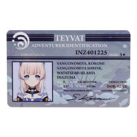 Genshin Impact Anime Identification ID Card PVC Photocard Figure Cosplay Collection Card