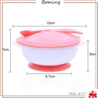 Baby Feeding Set Sucker Bowl Spoon Temperature Sensing Baby Tableware Learning Dishes Assist Food Bowl Children Feeding Bowl