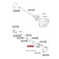 THLT4A 42409-34010 Wheel Bearing Hub Assembly Rear Wheel Bearing Hub Assembly for Toyota Sequoia 2001-2007 Rear Right Axle Wheel Unit 512211 BR930292 HA594301