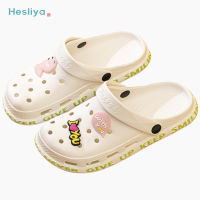 Summer Slippers Women Leisure Hole Shoes Indoor Outdoor Baotou Slippers Breathable Non-slip Garden Beach Shoes Fashion Shoes