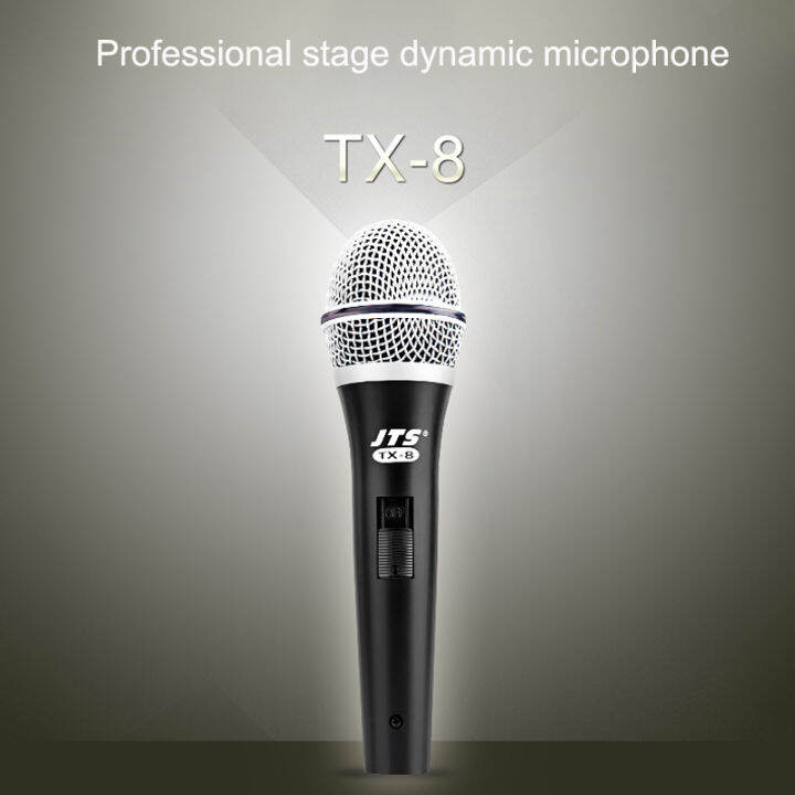 JTS TX8 Conference Karaoke Dynamic Cardioid Wired Microphone Home