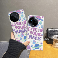 เคสโทรศัพท์ Realme11 Realme 11 C51 NFC 4G 5G เคส ปลอกดีไซน์ใหม่ข้อเสนอสุดพิเศษความคิดสร้างสรรค์แฟชั่นดอกไม้ซิลิโคนใสกันกระแทก ปกอ่อน Case 2023