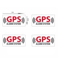 【car parts】5X2.5Cm ระบบเตือนภัยอุปกรณ์ติดตาม GPS คำเตือนความปลอดภัยไวนิลกันน้ำรูปลอกสติ๊กเกอร์สติกเกอร์รถหน้าต่าง4P