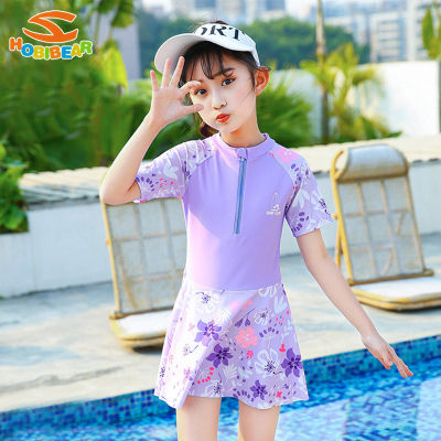 HOBIBEAR Childrens swimsuit one-piece girls swimsuit princess skirt style swimsuit cute swimsuit