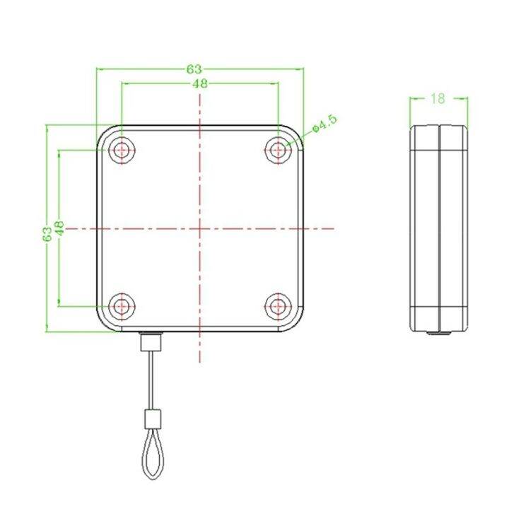 90cm-simple-door-closer-outside-punch-free-retractable-automatic-sensor-door-closers-self-pull-line-under-door-bracket-closer