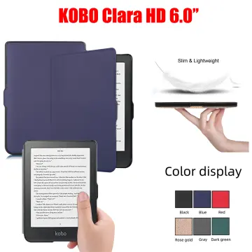 Leather Case Cover for Kobo Clara HD 6 inch eReader Painted Slim