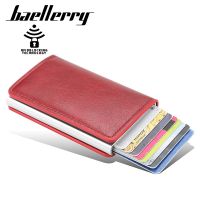 [COD] baellerry card bag mens and short anti-magnetic multi-card automatic type bank