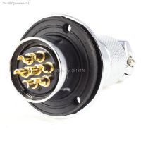 ஐஐ♠ DF25/GX25-7 7-Pin 25mm Screw Metal Panel Waterproof Aviation Plug Connector 500V 10A