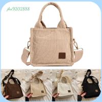 JHA9202888ผ้าลูกฟูกมือถือกระเป๋าสะพายไหล่ลายทางกระเป๋าสะพายข้างผ้ากำมะหยี่สีพื้นแฟชั่นวินเทจผู้หญิงหญิงสาว