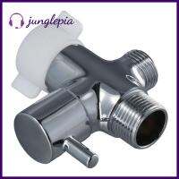 JUNGLEPIA 7/8 "× 7/8" × 1/2 "หรือ3/8" T-Adapter เงินทองเหลืองเปลี่ยนวาล์วปิด3ทางห้องน้ำมือถือ