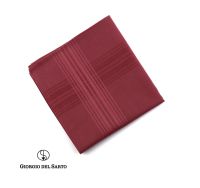 GIORGIO DEL SARTO Handkerchief  Red ผ้าเช็ดหน้า 100% Cotton