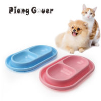 ชามใส่สัตว์เลี้ยง Cat Feeder Supplies ชามพลาสติกคู่ Rascal ชามอาหารสุนัข Anti Ants Water Dish