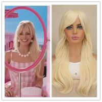 2023วิกผมคอสเพลย์ Barbie สำหรับผู้หญิงทนความร้อนได้วิกผมสีบลอนด์ชุดคอสเพลย์ฮาโลวีน